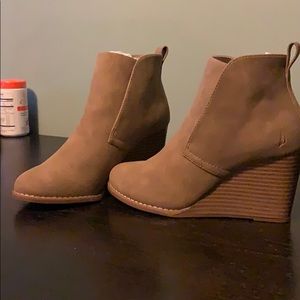 Nautical Wedge Booties